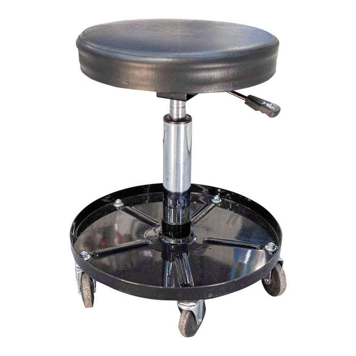Tork Craft - Adjustable Mechanic Chair with Round Seat & Tool Tray - Black - Tork Craft - Adjusta...