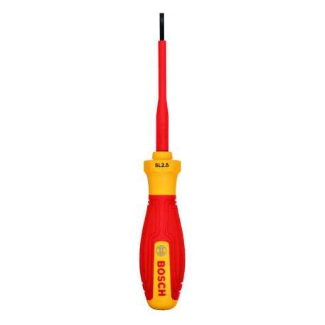 Bosch - VDE Screwdriver SL 2.5 x 75mm - Bosch - VDE Screwdriver SL 2.5 x 75mm