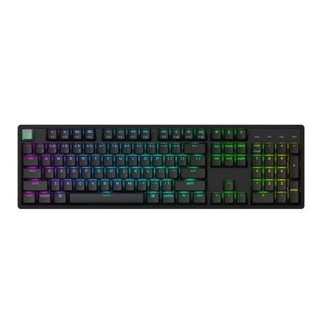 Keychron - K10 HE 100% Hot-Swap Gateron Dbl-Rail Nebula Switch RGB Wireless Keyboard - Black - Ke...