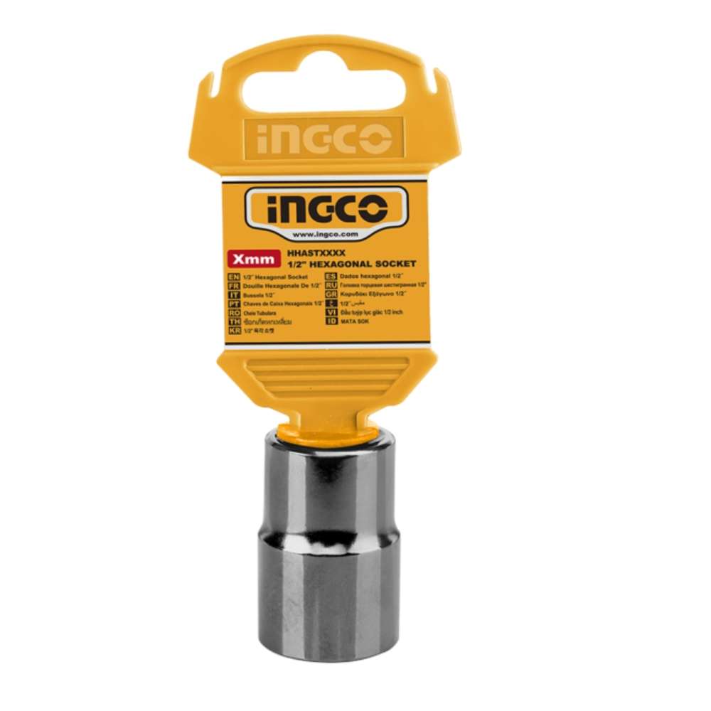 Ingco - Socket Hex 1/2" Drive 6-Point - 26mm - Ingco - Socket Hex 1/2" Drive 6-Point - 26mm