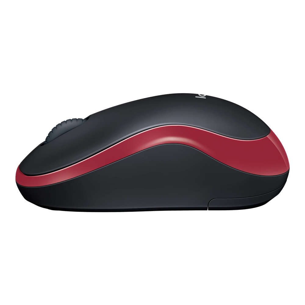 Logitech - M185 Wireless Mouse - Red (910-002237) - Logitech - M185 Wireless Mouse - Red (910-002...