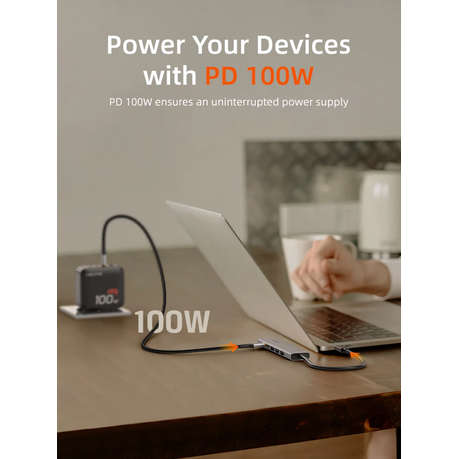 Cabletime - 6 IN 1 USB C Hub with HDMI and 100W Power Delivery - Cabletime - 6 IN 1 USB C Hub wit...
