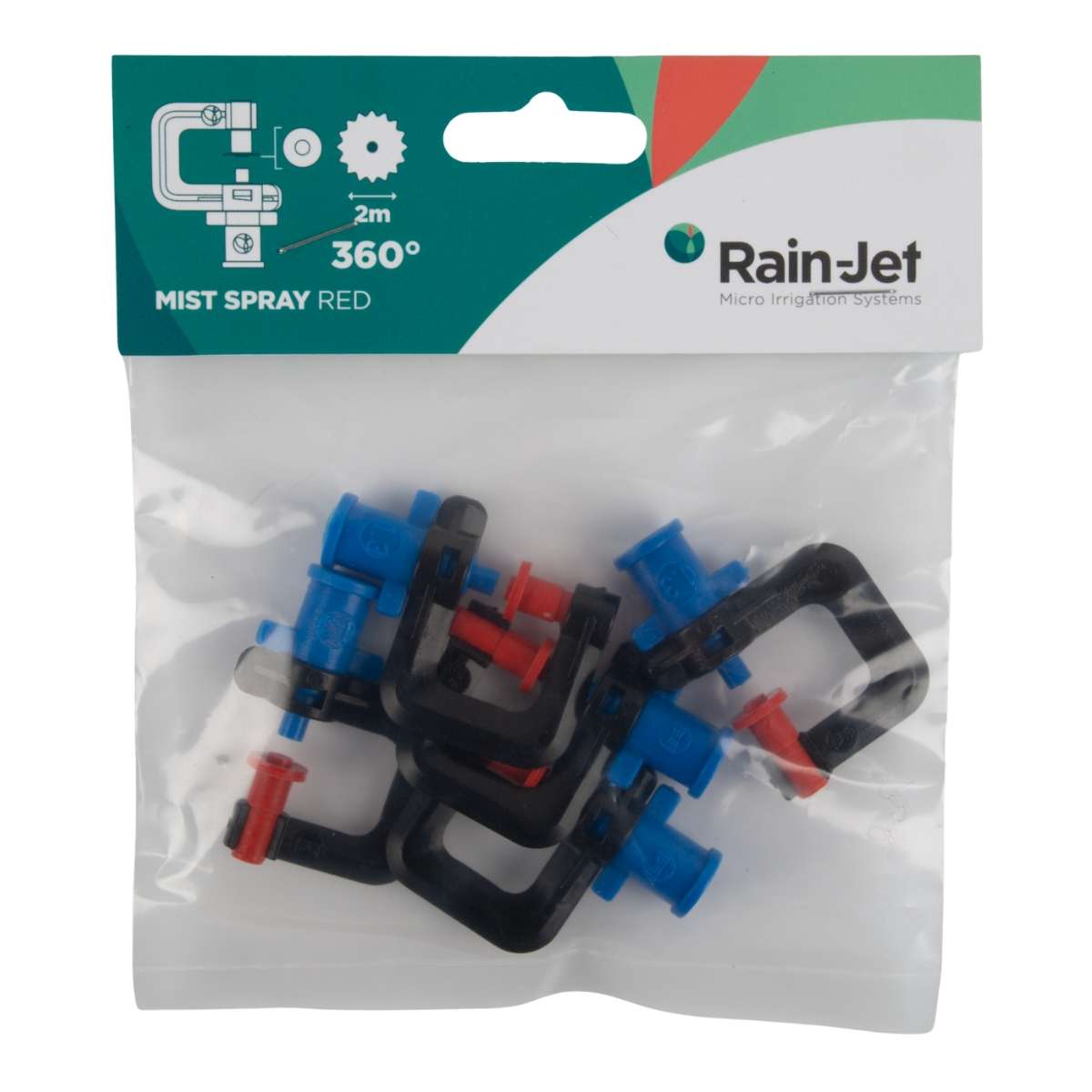 Rain-Jet - Micro Rainjet 5Xhead Mister Red - Rain-Jet - Micro Rainjet 5Xhead Mister Red