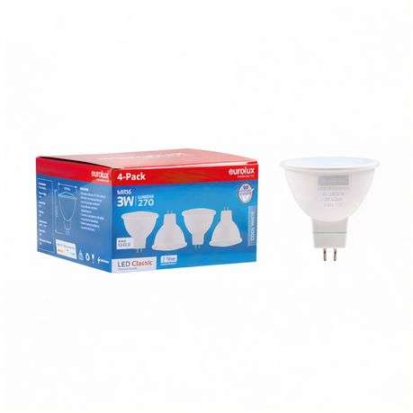 Eurolux - Cool White 3W LED 4 Pack - Eurolux - Cool White 3W LED 4 Pack