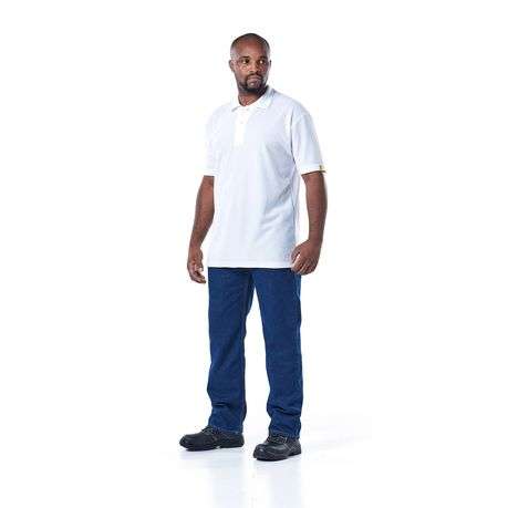 Dromex - Golf Shirt, 100% Polyester - White - 4XL - Dromex - Golf Shirt, 100% Polyester - White -...