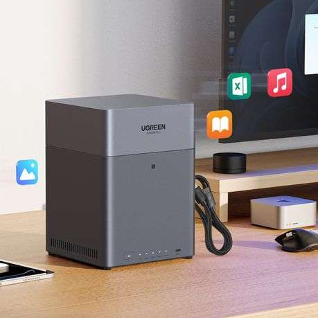 Ugreen - DH4300 PLUS 4-Bay NAS Storage (Diskless) - Ugreen - DH4300 PLUS 4-Bay NAS Storage (Diskl...