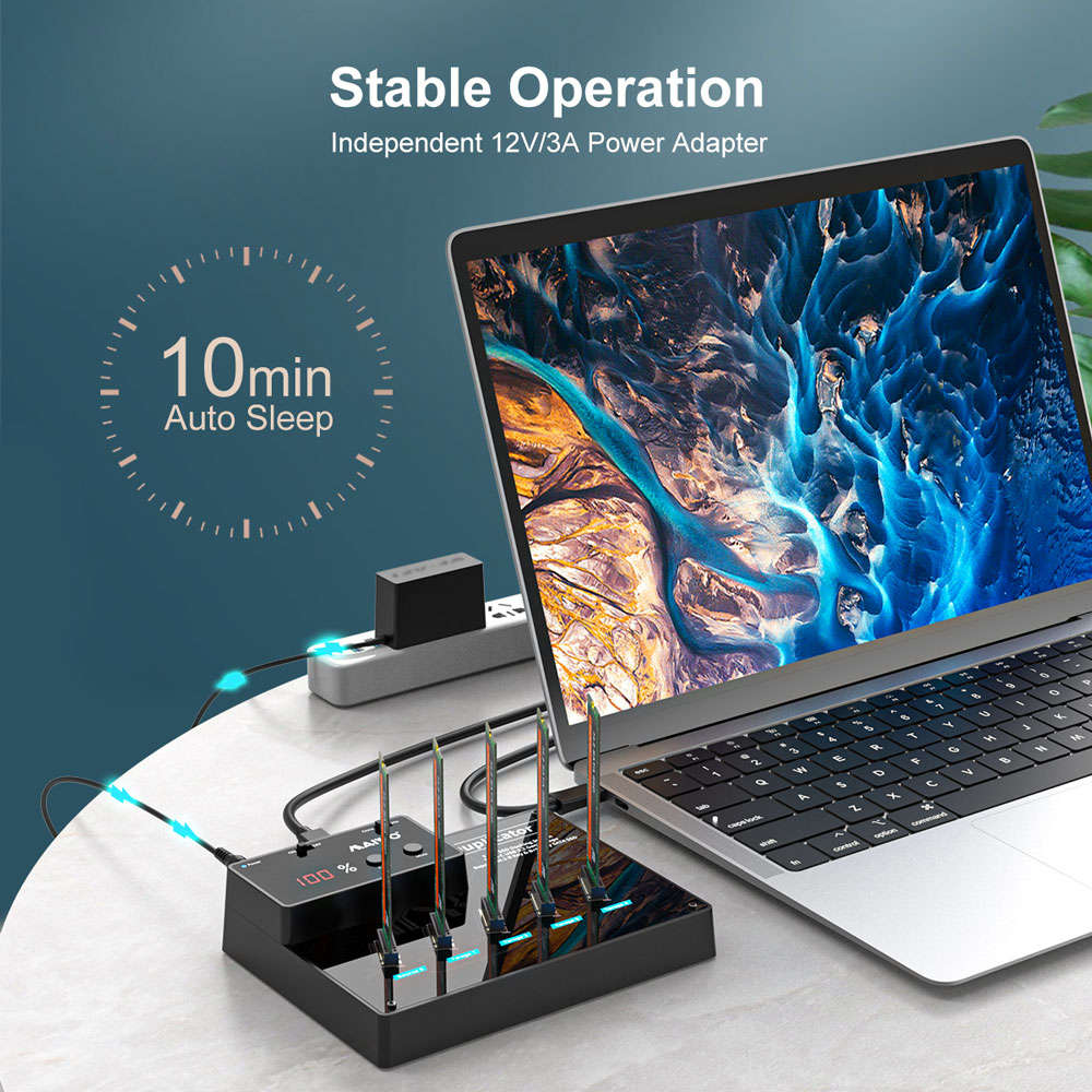Maiwo - K3015M5 Usb3 SATA M.2 SSD 1:4 Clone - Maiwo - K3015M5 Usb3 SATA M.2 SSD 1:4 Clone