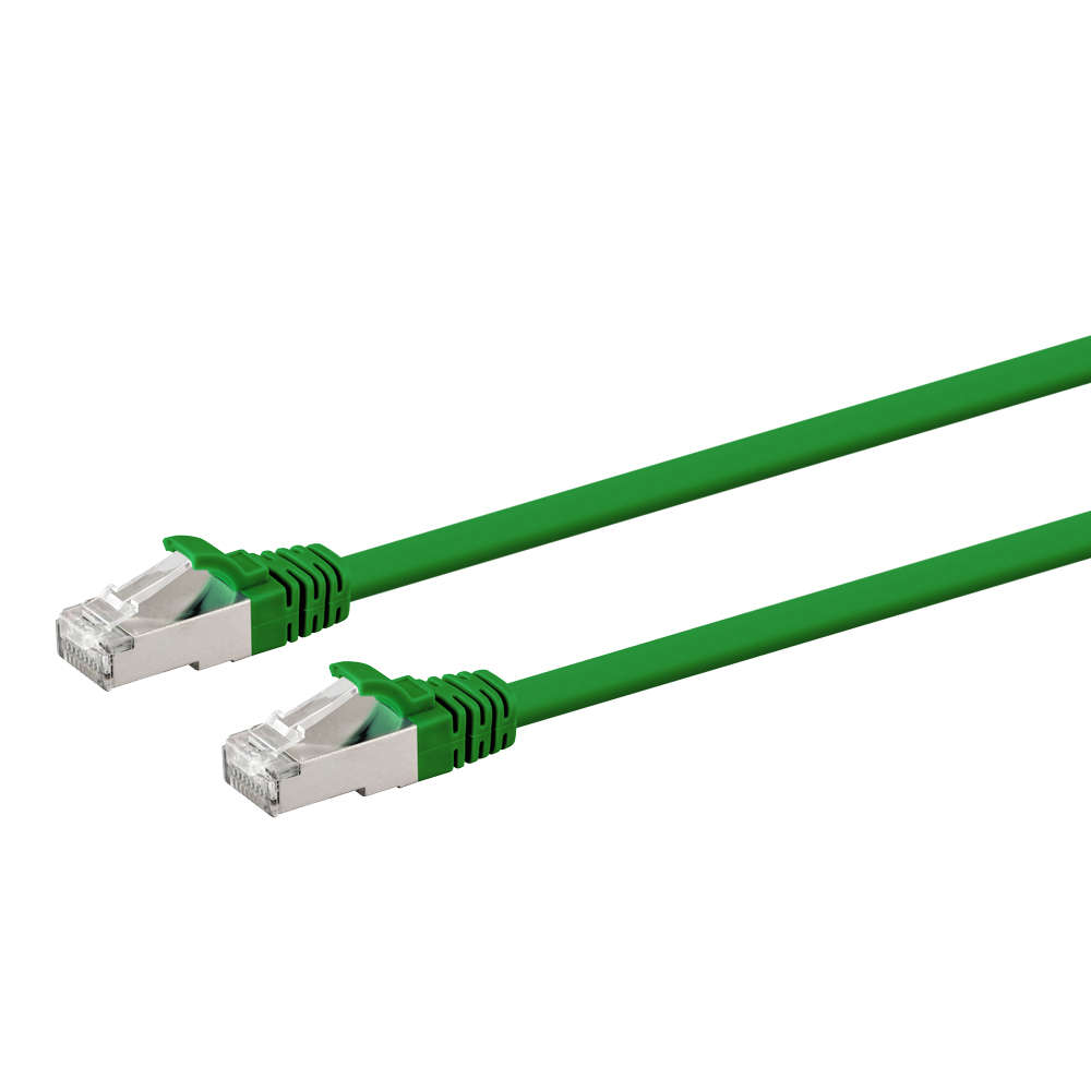 LinkQnet - 5M Cat6A Shielded Lszh Network Cable - Green - LinkQnet - 5M Cat6A Shielded Lszh Netwo...