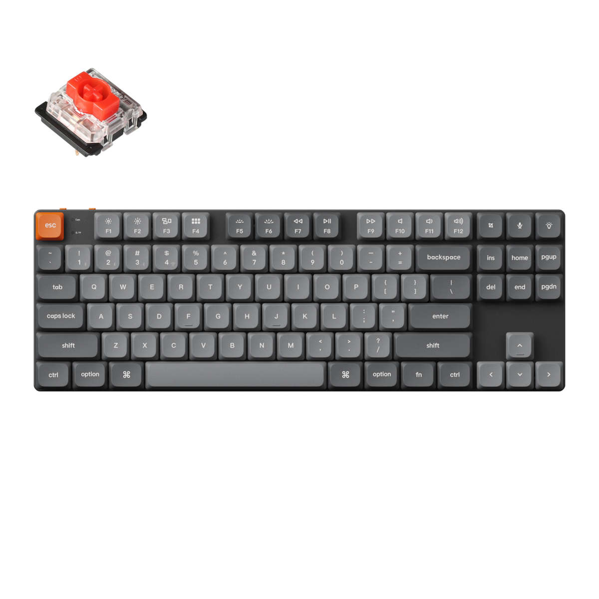 Keychron - K1 Max QMK/VIA 80% Wireless Custom Mechanical Keyboard | RED Switches - Keychron - K1 ...