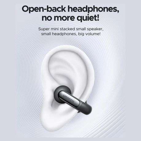 Ugreen - HiTune S5 Open-Ear TWS Earbuds-Black - Ugreen - HiTune S5 Open-Ear TWS Earbuds-Black