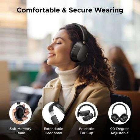 Ugreen - HiTune Max 5C Hybrid ANC Headphones  Black - Ugreen - HiTune Max 5C Hybrid ANC Headph...