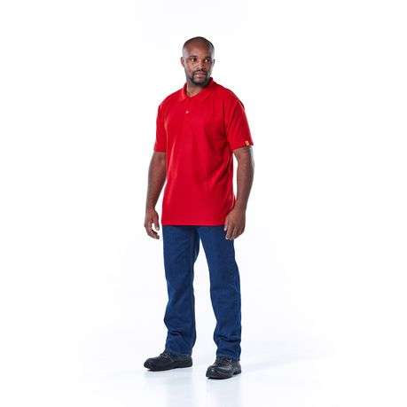 Dromex - 100% Polyester Golfer - Red - 5XL - Dromex - 100% Polyester Golfer - Red - 5XL