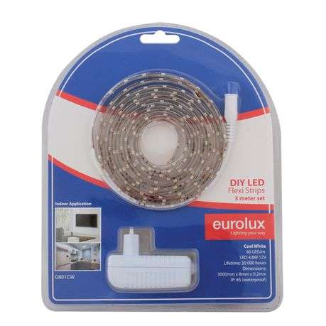 Eurolux - Cool White 3m DIY LED Strip - Eurolux - Cool White 3m DIY LED Strip