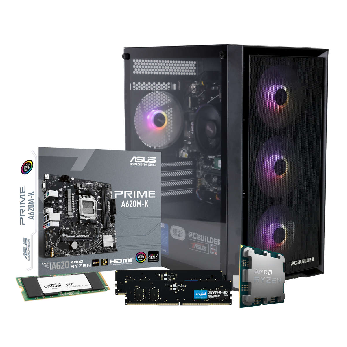PCBuilder - Ryzen 5 8600G Warden Windows 11 Gaming PC - PCBuilder - Ryzen 5 8600G Warden Windows ...