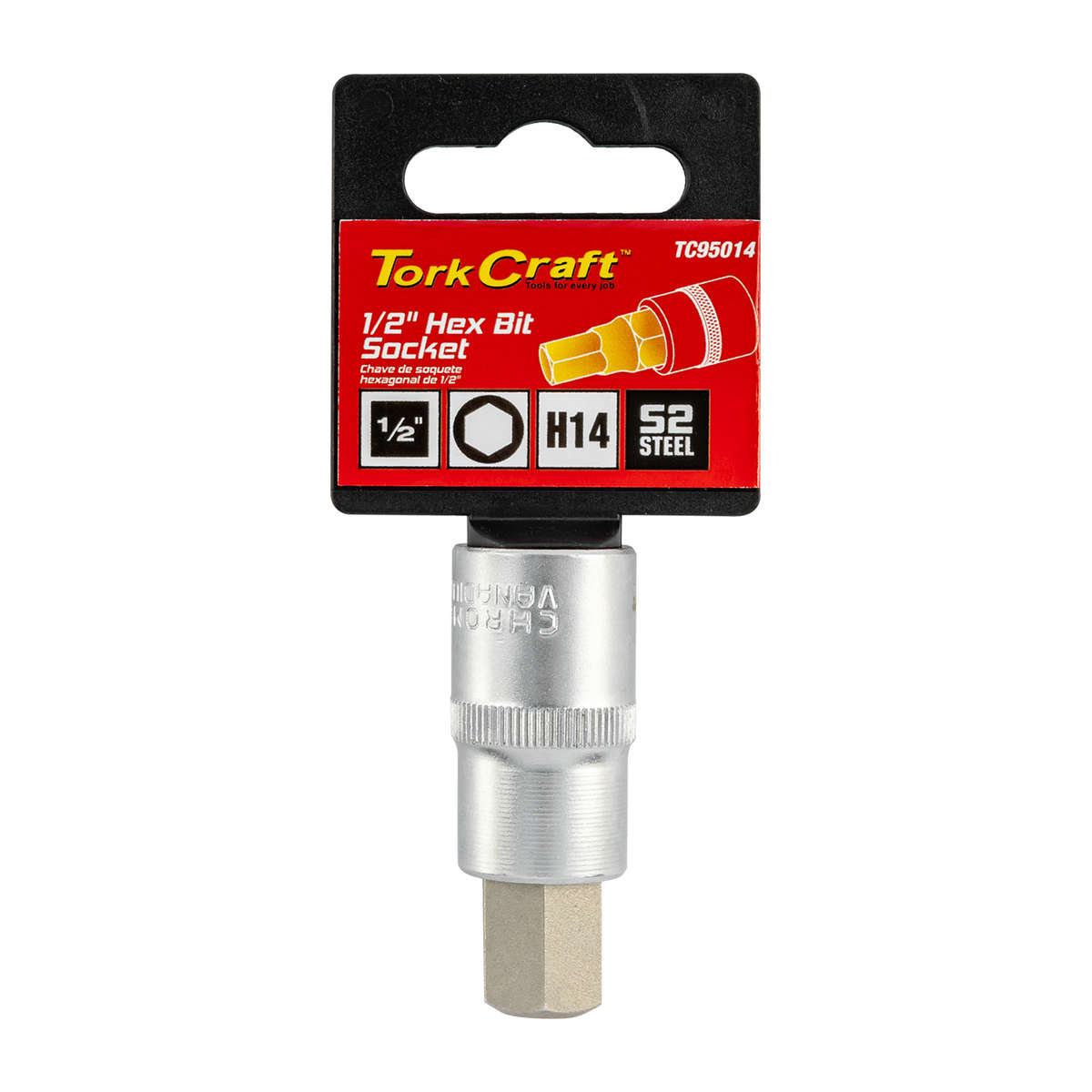 Tork Craft - Socket Bit 1/2'Dr Hex H14 S2 Material - Tork Craft - Socket Bit 1/2'Dr Hex H14 S2 Ma...