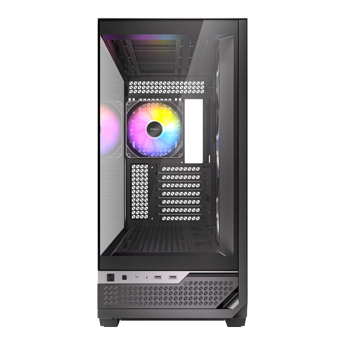 Antec - C7 ARGB E-ATX Mid Tower Gaming Chassis - Black - Antec - C7 ARGB E-ATX Mid Tower Gaming C...