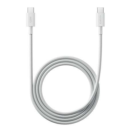 Xiaomi - 6A Braided USB Type-C to USB Type-C Cable (1m) - White - Xiaomi - 6A Braided USB Type-C ...