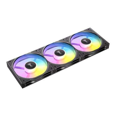Antec - Connect 120 Reverse ARGB PWM Fan 3 Pack - Black - Antec - Connect 120 Reverse ARGB PWM Fa...