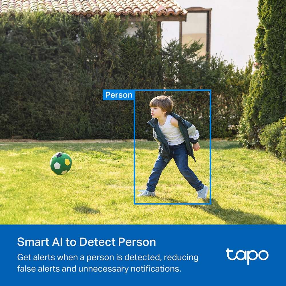 Tp-Link - Tapo Tc82 3MP Smart Wire-Free Indoor/Outdoor Security Camera With Colour Night Vision -...
