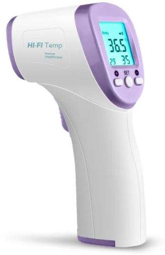 Taurus - Thermometer Infrared Digital Display Plastic White 3V "Hi-Fi Temp" - Taurus - Thermomete...