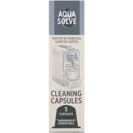 5 Pack (3g Each) Aqua Solve Coffee Machine Cleaning Capsules - 5 Pack (3g Each) Aqua Solve Coffee...