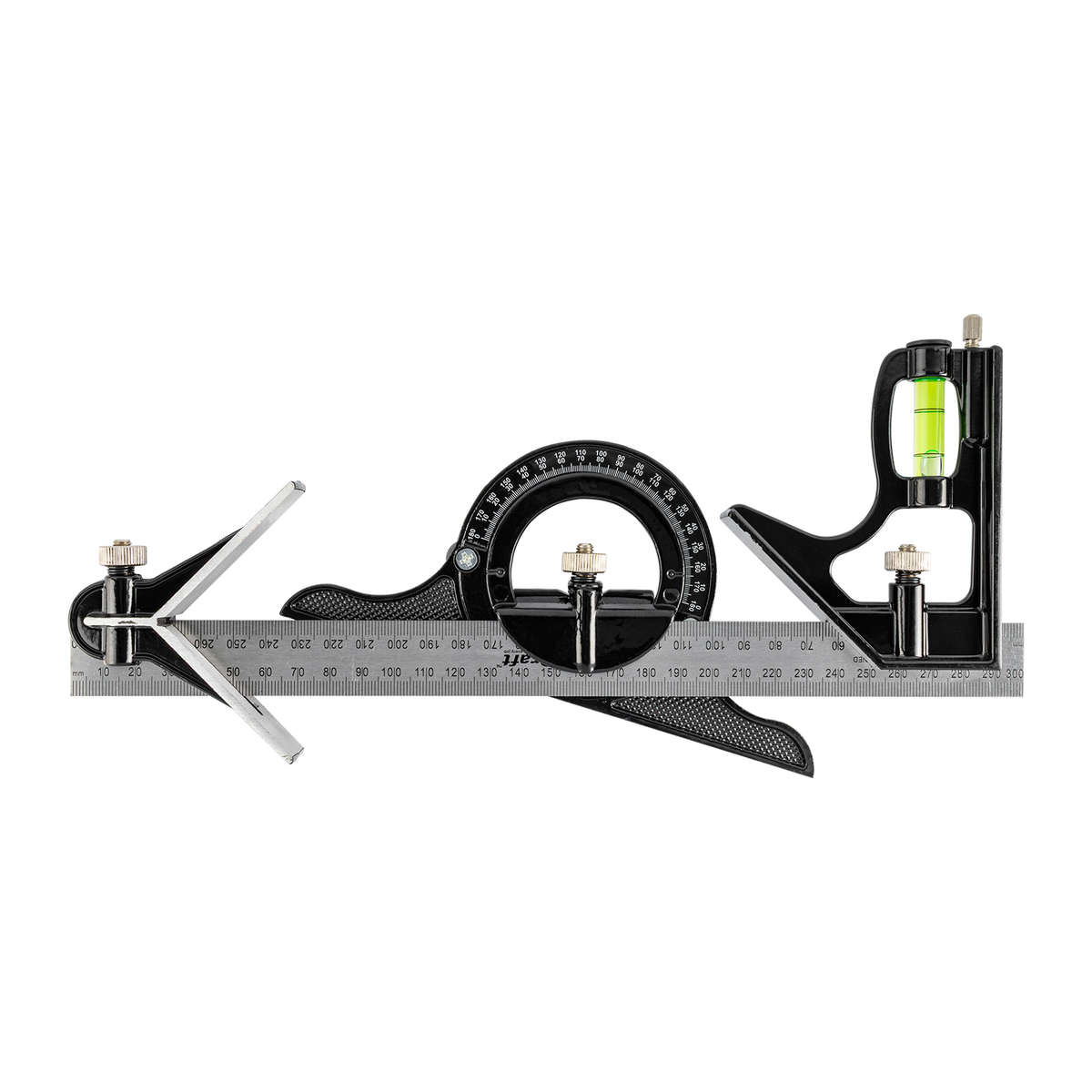 Tork Craft - Combination Square & Protractor 3Pc Set - Tork Craft - Combination Square & Protract...