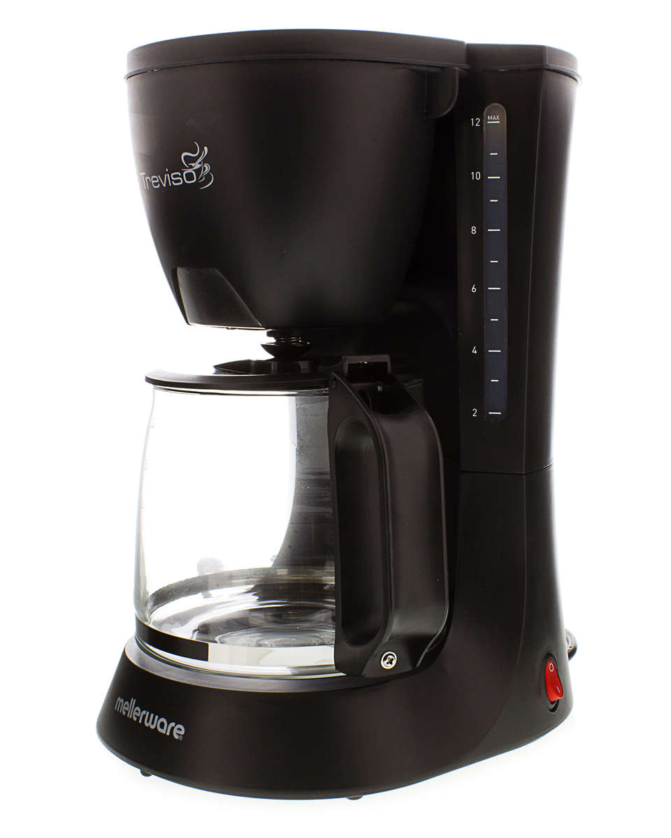 Mellerware - Coffee Maker Drip Filter Plastic Black 12Cup 680W "Treviso" - Mellerware - Coffee Ma...