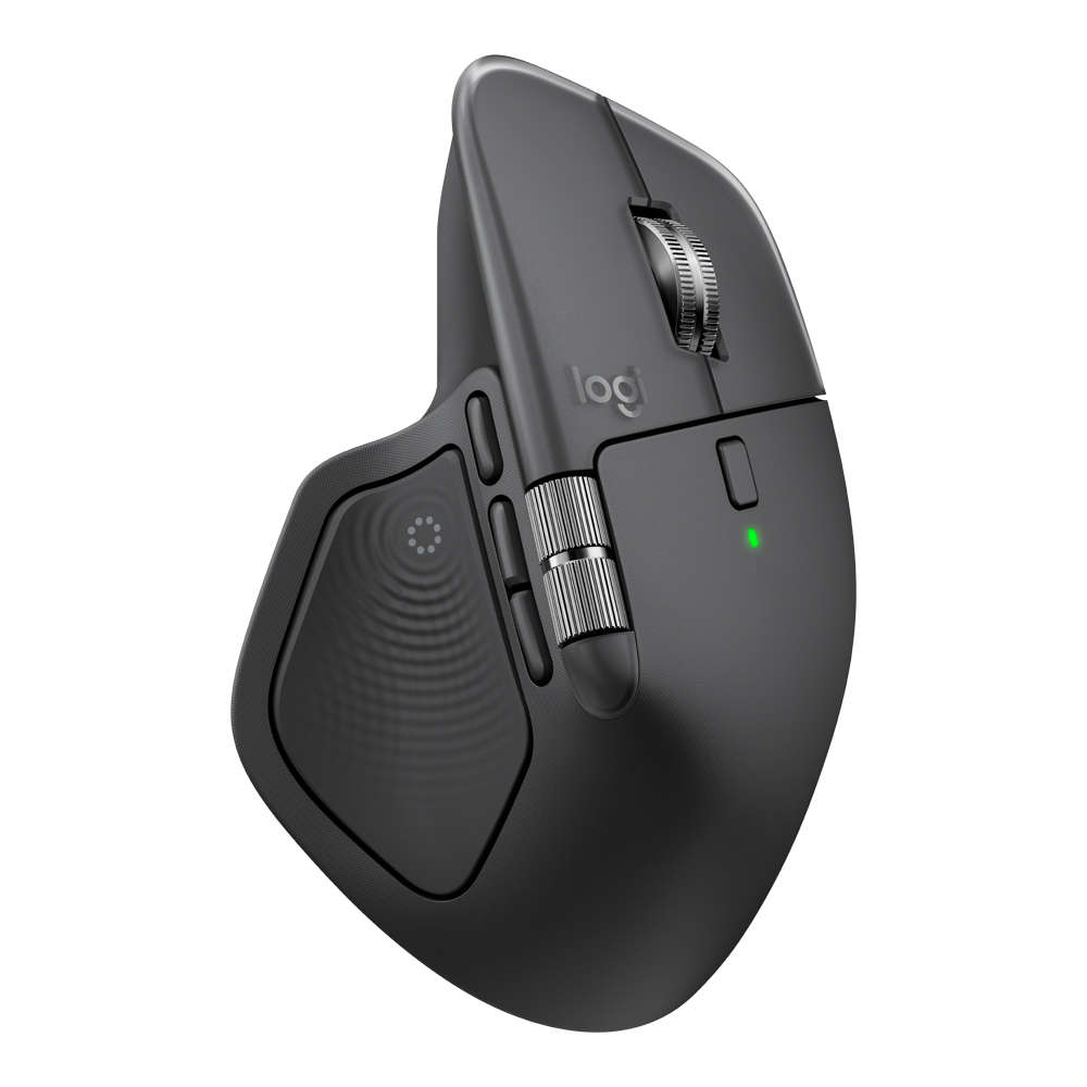 Logitech - Mx Master 4 High-Performance Wireless Mouse With Haptic Feedback - Graphite - Logitech...