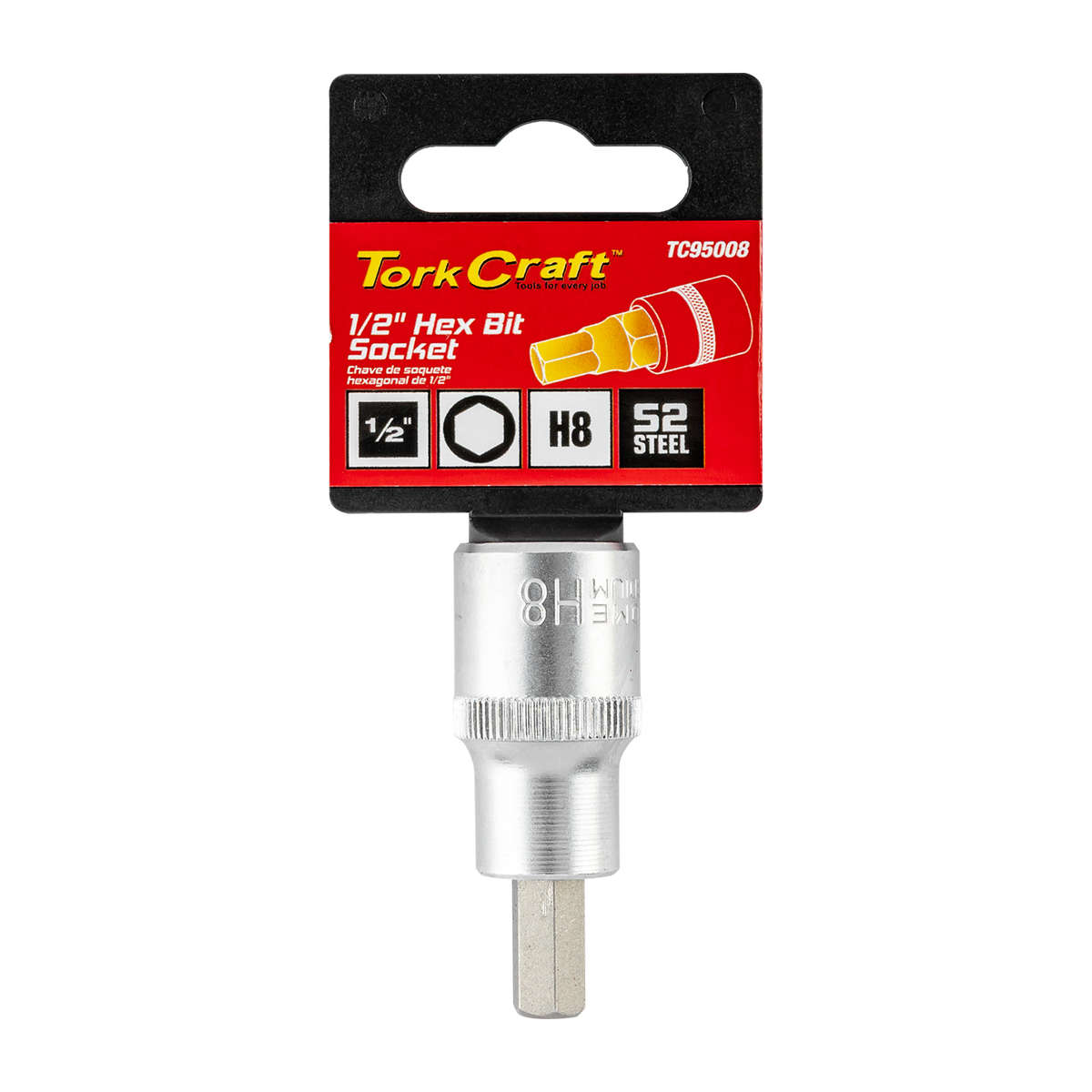 Tork Craft - Socket Bit 1/2'Dr Hex H8 S2 Material - Tork Craft - Socket Bit 1/2'Dr Hex H8 S2 Mate...