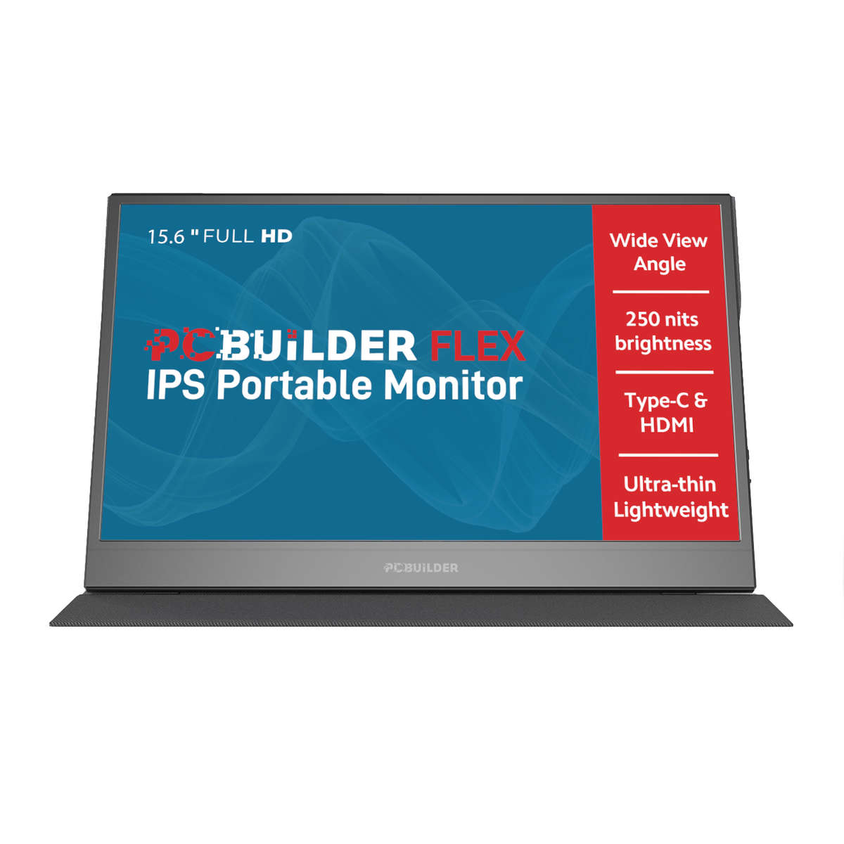 PCBuilder Flex 15.6" Full HD IPS Portable Monitor - PCBuilder Flex 15.6" Full HD IPS Portable Mon...