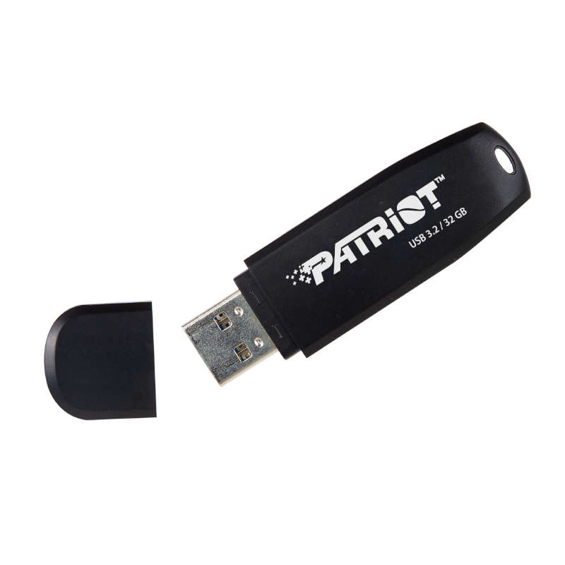 Patriot - Xporter Core 32GB USB3.2 Flash Drive - Black - Patriot - Xporter Core 32GB USB3.2 Flash...