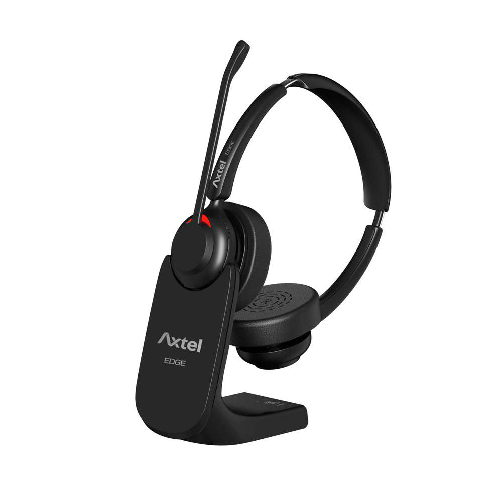 Axtel - Axh-Edgebtd-Cb Edge BT Stereo Bluetooth Headset With Charging Base - Axtel - Axh-Edgebtd-...