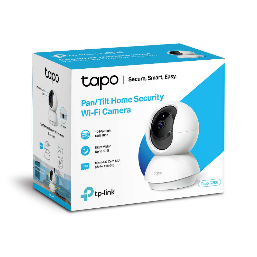 Tp-Link - Tapo C200 Pan/Tilt Home Security Wi-Fi Camera - Tp-Link - Tapo C200 Pan/Tilt Home Secur...