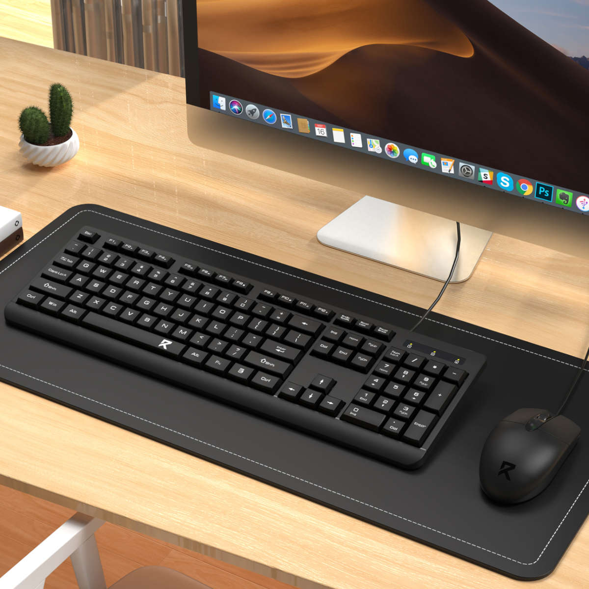 Redragon - BS-7543 Wired Keyboard and Mouse Combo - Black - Redragon - BS-7543 Wired Keyboard and...