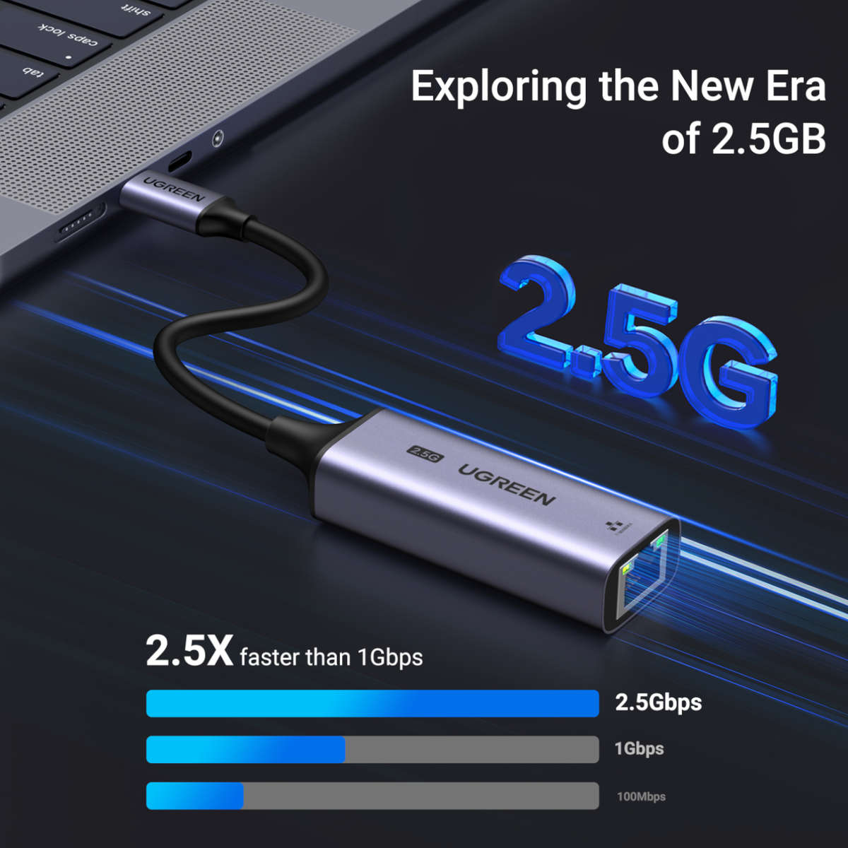 Ugreen - USB3.0 C to 2.5Gbit Ethernet Adapter - Ugreen - USB3.0 C to 2.5Gbit Ethernet Adapter