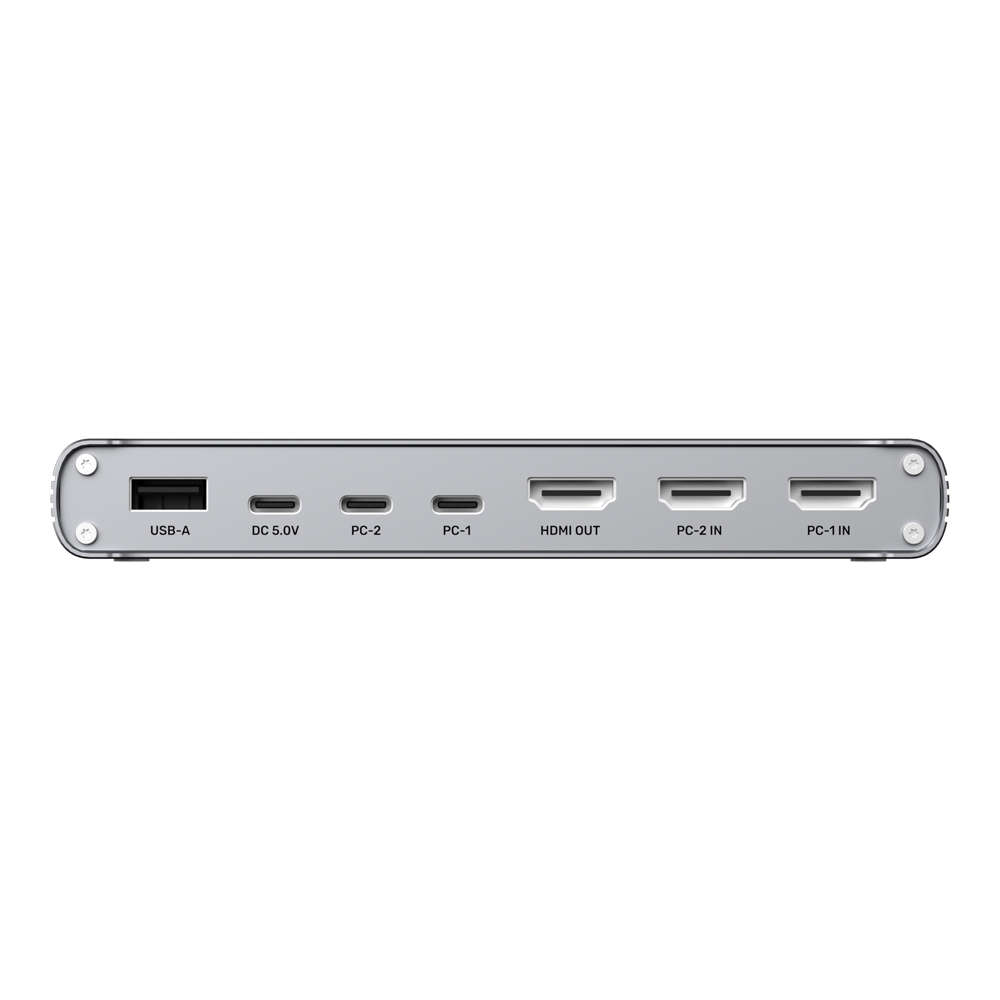 Unitek - D1118A USB Type-C 10Gbps 4K @30Hz HDMI Split-Screen Kvm Switch - Unitek - D1118A USB Typ...