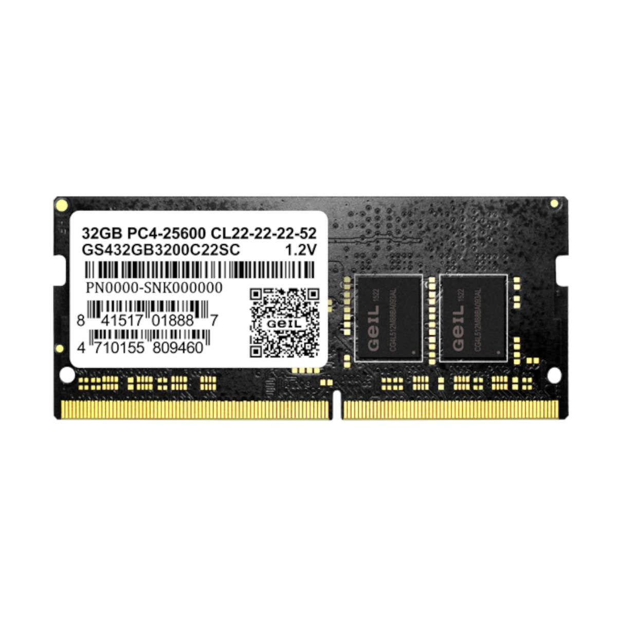 Geil - Pristine 32Gb DDR4 3200MHz Notebook Memory - Geil - Pristine 32Gb DDR4 3200MHz Notebook Me...