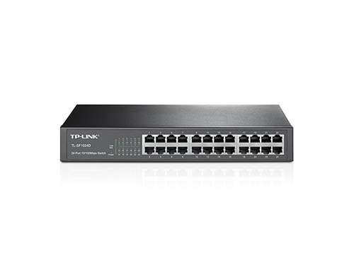 Tp-Link - TL-SF1024D 24-port 10/100Mbps Desktop/Rackmount Switch - Tp-Link - TL-SF1024D 24-port 1...