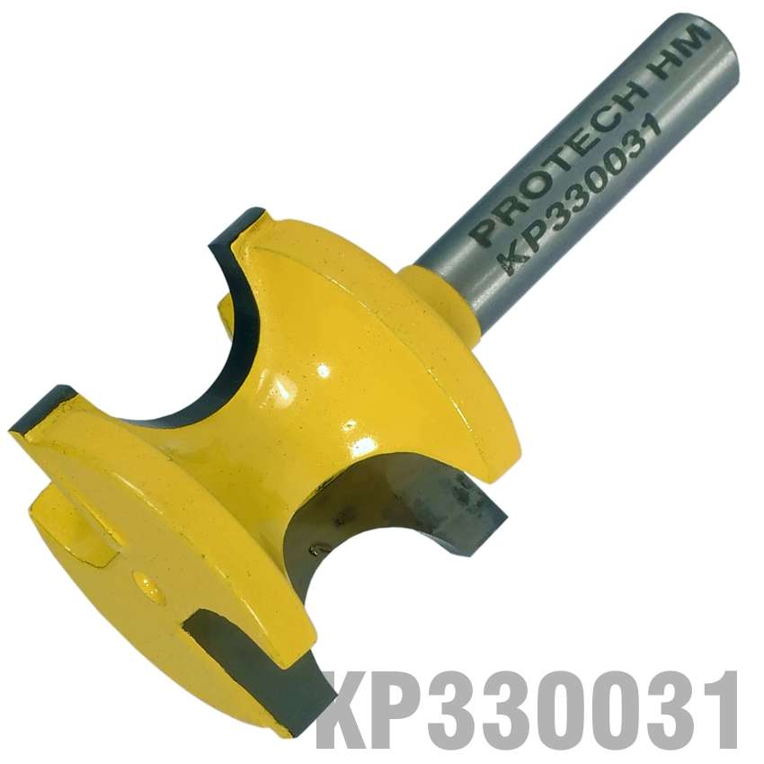 Pro-Tech - External Bull Nose 1/2' X 22mm Full Radius 12.7mm 1/4' Shank - Pro-Tech - External Bul...