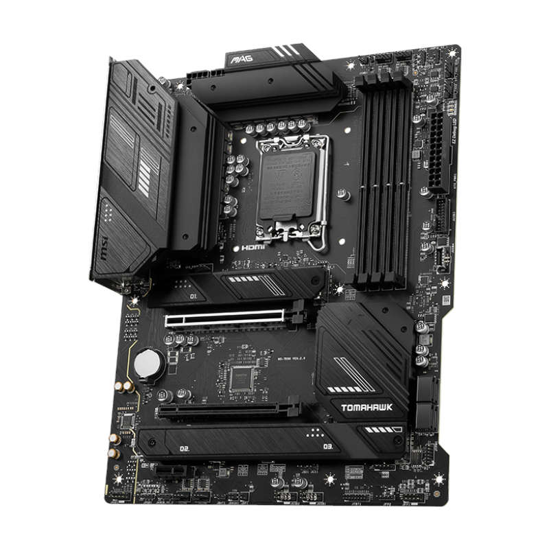 MSI - Tomahawk 12th/13th Gen Intel Core DDR5 Gaming Motherboard - Black - MSI - Tomahawk 12th/13t...