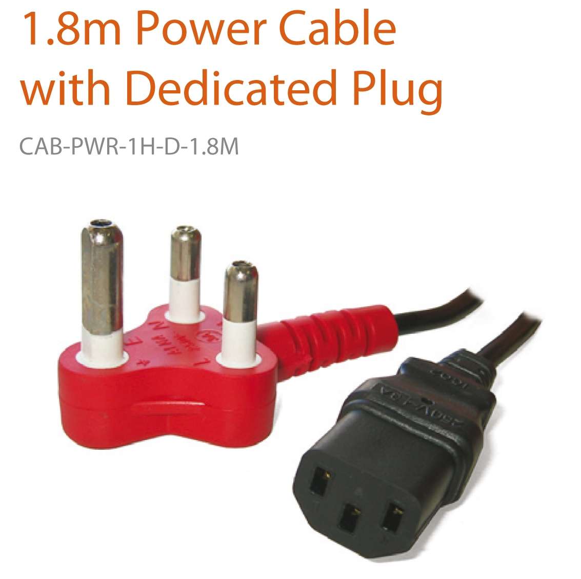 LinkQnet - 1.8m Single Headed Dedicated Power Cable - LinkQnet - 1.8m Single Headed Dedicated Pow...