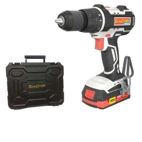 Tork Craft - Cordless Impact Drill , 2 x 2.0Ah , Charger, Drill Bits & Case - Tork Craft - Cordle...