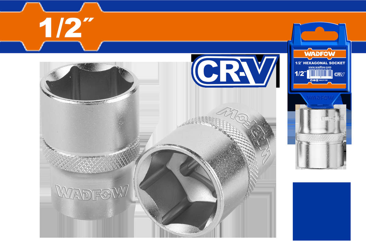 Wadfow - Socket Hex - (1/2") - 10mm - Wadfow - Socket Hex - (1/2") - 10mm
