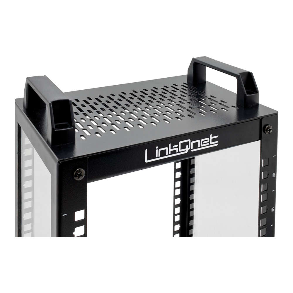 LinkQnet - 9U 10-Inch 280X200 Mini Open Rack - LinkQnet - 9U 10-Inch 280X200 Mini Open Rack