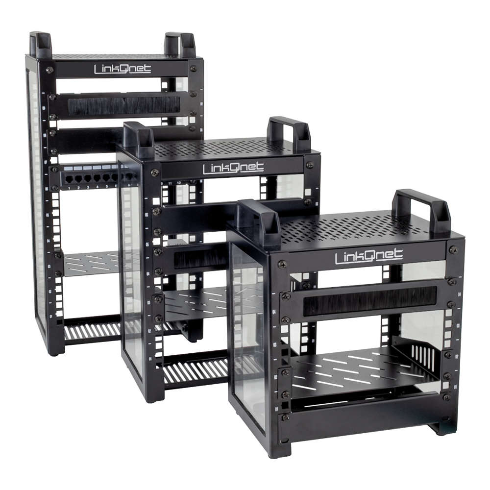 LinkQnet - 9U 10-Inch 280X200 Mini Open Rack - LinkQnet - 9U 10-Inch 280X200 Mini Open Rack