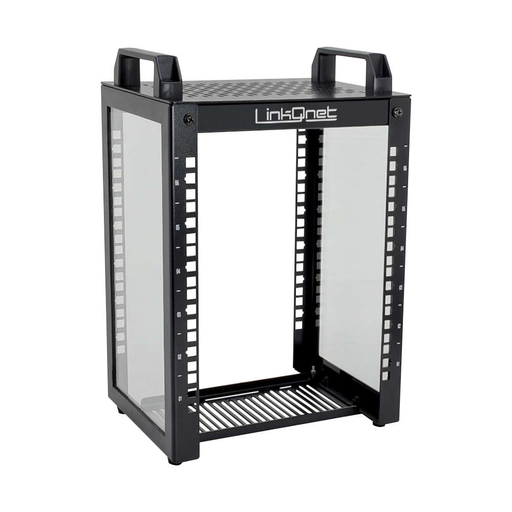 LinkQnet - 9U 10-Inch 280X200 Mini Open Rack - LinkQnet - 9U 10-Inch 280X200 Mini Open Rack