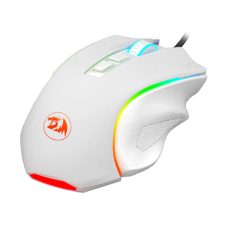 Redragon - Griffin 7200DPI Gaming Mouse - White - Redragon - Griffin 7200DPI Gaming Mouse - White