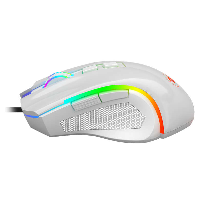 Redragon - Griffin 7200DPI Gaming Mouse - White - Redragon - Griffin 7200DPI Gaming Mouse - White