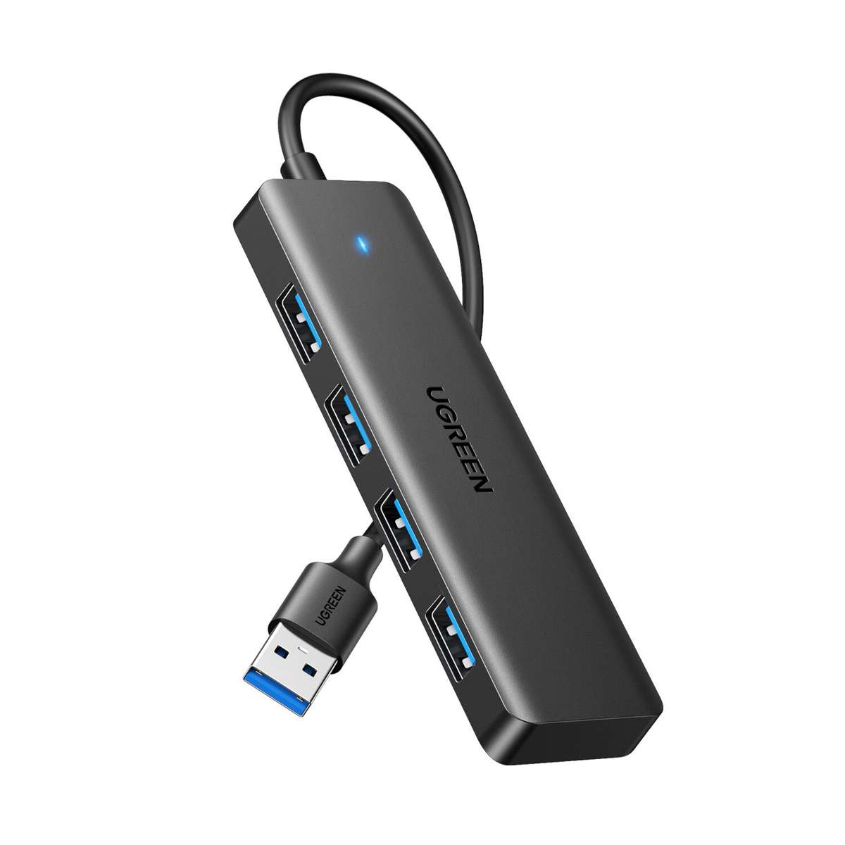 Ugreen - 4-in-1 USB 3.0 Hub - High-Speed 5Gbps Data Transfer - Grey - Ugreen - 4-in-1 USB 3.0 Hub...