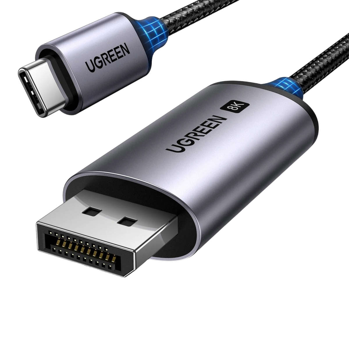 Ugreen - USB Type-C to DisplayPort 1.4 Cable 1m - Ugreen - USB Type-C to DisplayPort 1.4 Cable 1m